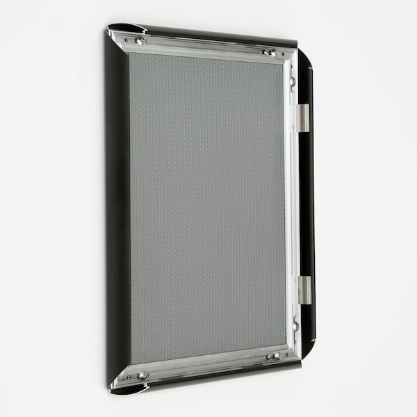 M&T Displays Snap Frame 8.5 in. X 11 in. Poster Size, 1 in. Black, Mitered Corner, 2PK - UCN255B081X7992