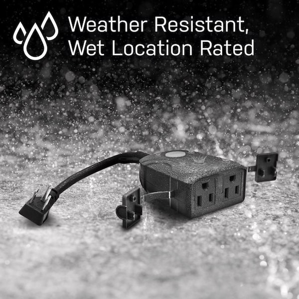 Feit Electric Feit Smart Home Commercial and Residential PVC Outdoor Smart-Enabled Dual Outlet Outdoor Plug 3R - PLUG/WIFI/WP