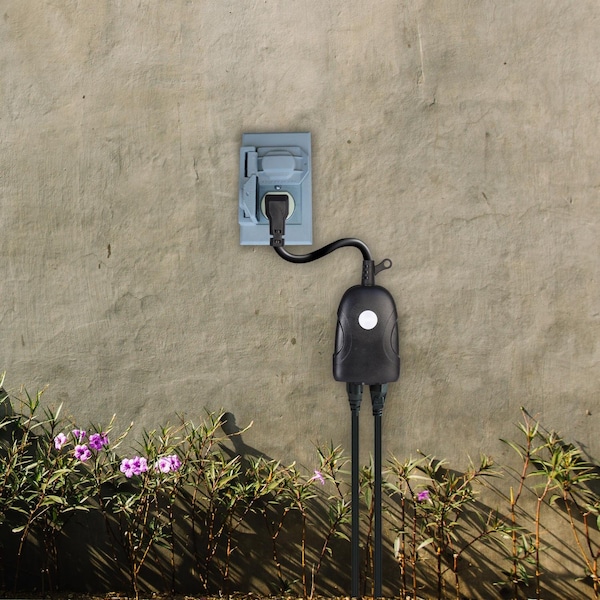 Feit Electric Feit Smart Home Commercial and Residential PVC Outdoor Smart-Enabled Dual Outlet Outdoor Plug 3R - PLUG/WIFI/WP