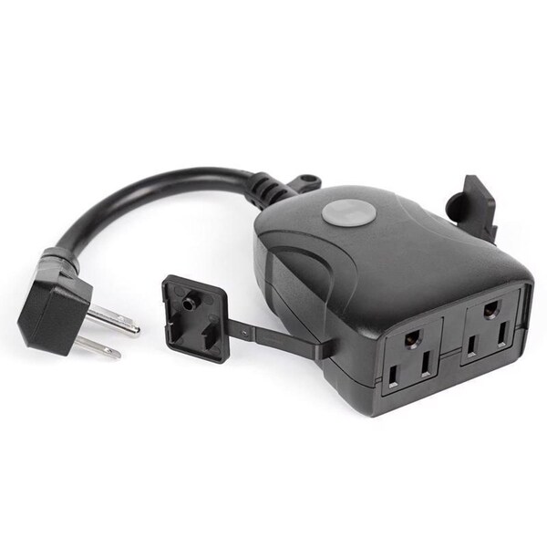 Feit Electric Feit Smart Home Commercial and Residential PVC Outdoor Smart-Enabled Dual Outlet Outdoor Plug 3R - PLUG/WIFI/WP