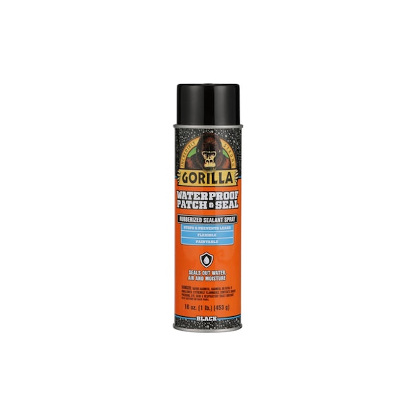 Gorilla Glue Gorilla Black Rubber Waterproof and Sealer 16 oz - 104052