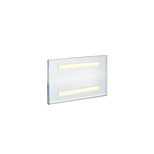 Azar Displays Clear Acrylic Wall Artwork and Photo Frame with Tape 7'' W X 5'' H - Portrait / Vertical, 2PK - 122028-GS-2PK