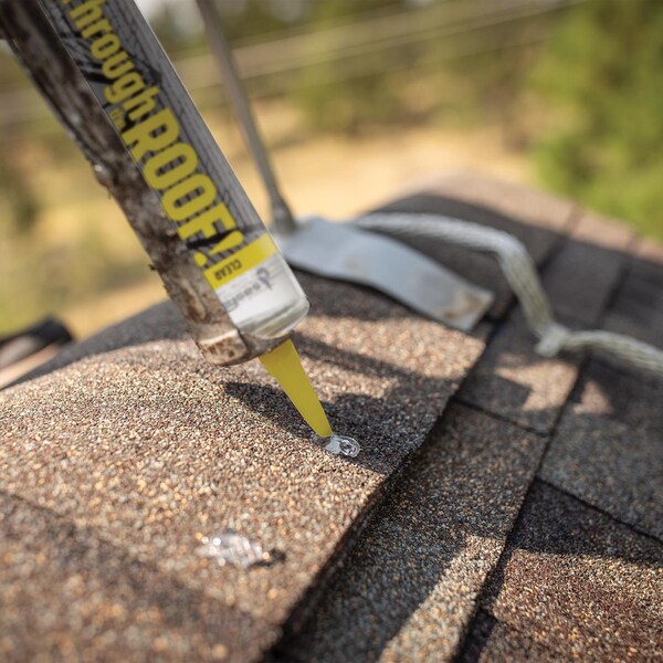 Through The Roof Sashco Through The Roof Gloss Clear Synthetic Rubber Roof Sealant 1 gal - 14024