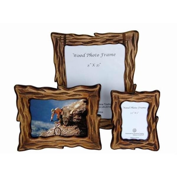 Sunshine Trading Sunshine Trading ST-12-7 Handmade Wood Photo Frame - 5 x 7 Inch - ST-12-7