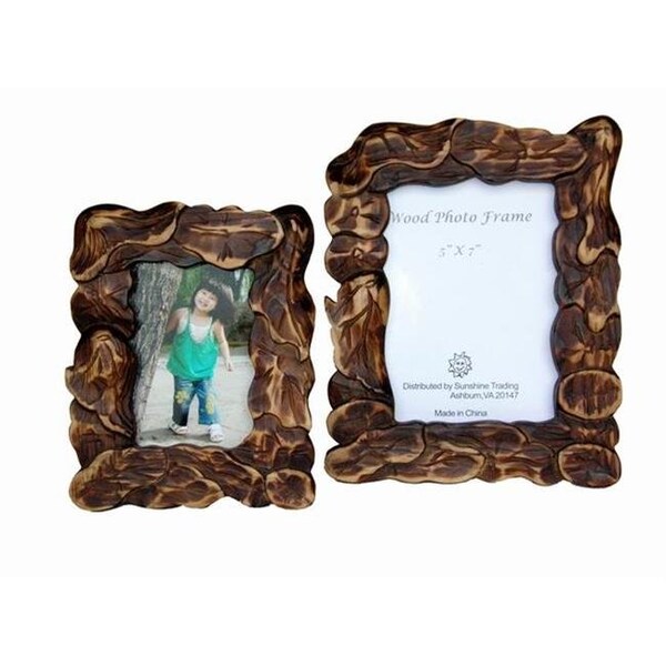 Sunshine Trading Sunshine Trading ST-19-5 Handmade Wood Photo Frame - 3.5 x 5 Inch - ST-19-5