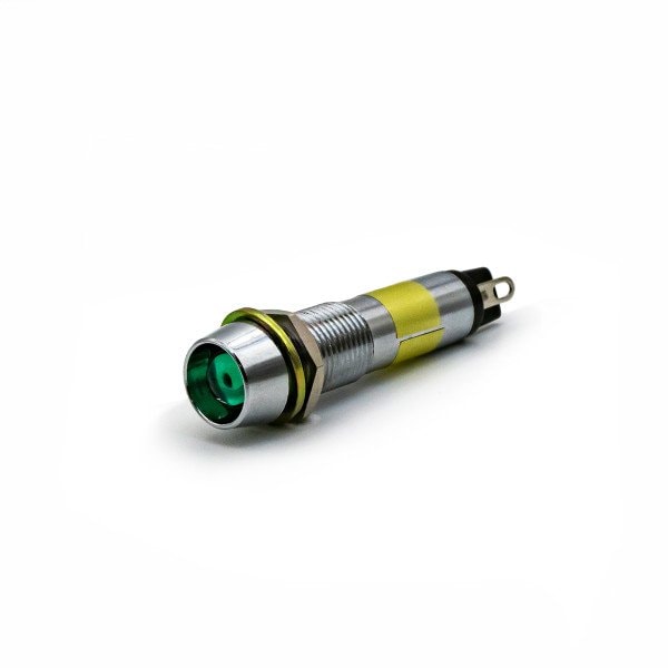 Dialight 9mm LED verde Pmi con junta - 609-2212-320F