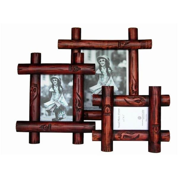 Sunshine Trading Handmade Wood Photo Frame - 3.5 x 5 Inch - SU460691