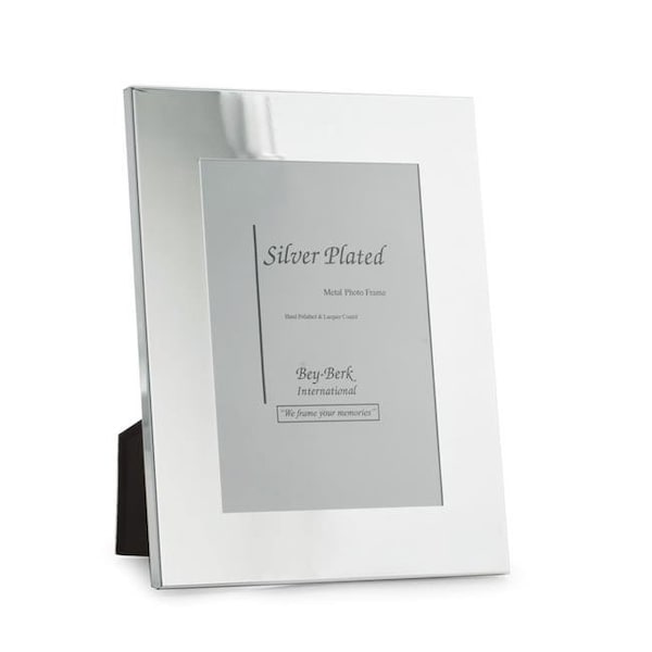 Bey Berk International Bey-Berk International MF122-11 5 x 7 in. Gun Metal Plated Picture Frame - MF122-11