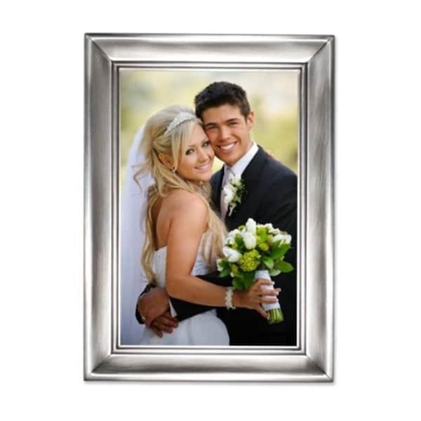 Blueprints Brushed Pewter 4x6 Metal Picture Frame - BL92291