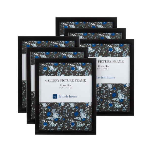 Hastings Home Hastings Home 11x14 Picture Frame Set - 6 Pack, Black - 867427SUA