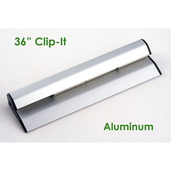 Electriduct Clip-It Strip 36" Magnetic Note and Paper Holder- Aluminum - HM-CSA-36