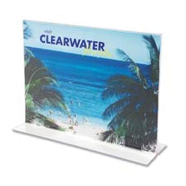 Deflecto Deflect-O Corporation DEF69201 Stand Up Sign Holder- Bottom Load- Portrait- 8-.50in.x11in.- Clear - 69201