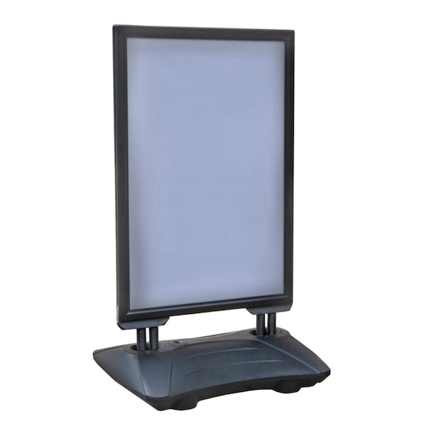 Azar Displays Large Indoor/Outdoor Weighted Aluminum Two Sided Sidewalk Frame and Curb Sign Holder 30''W X 40''H - 300248