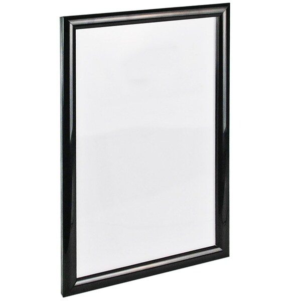Azar Displays Wall Mount Plastic Snap Poster Frame 11'' x 17'' Portrait/Landscape Sign Holder Frame, 2PK - 300340-BLK-2PK
