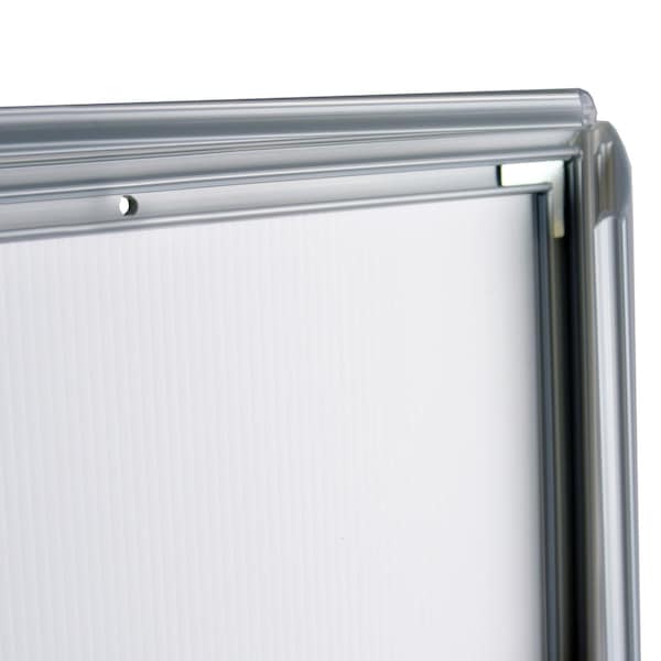 Azar Displays Wall Mount Plastic Snap Poster Frame 11'' x 17'' Portrait/Landscape Sign Holder Frame, 2PK - 300340-BLK-2PK