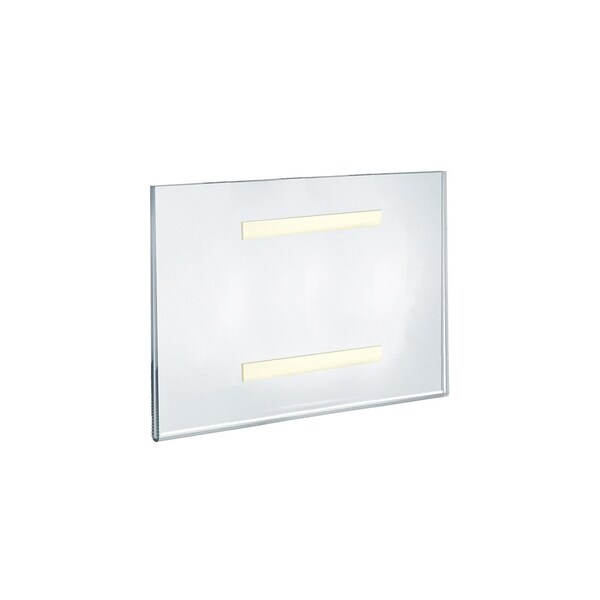 Azar Displays Clear Acrylic Wall Artwork and Photo Frame with Tape 10'' W x 8'' H Landscape/Horizontal, 2PK - 122026-GS-2PK