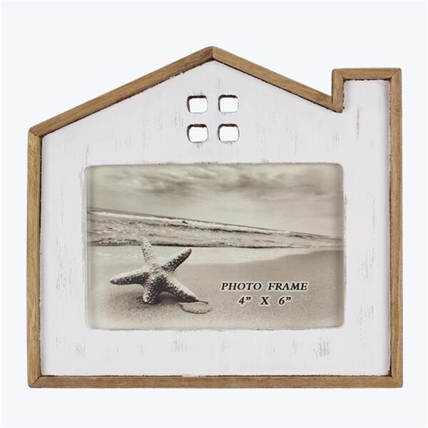 Youngs 4 x 6 in. Wood House Photo Frame - 21626
