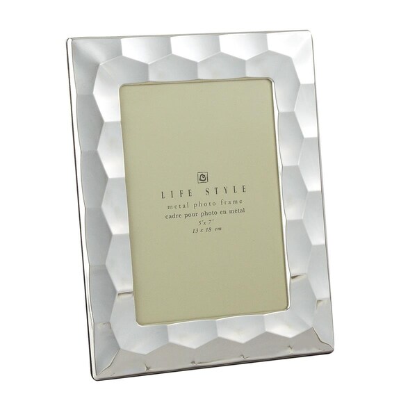 Jiallo 5 x 7 in. Plated Photo Frame - Prism Border - 81335