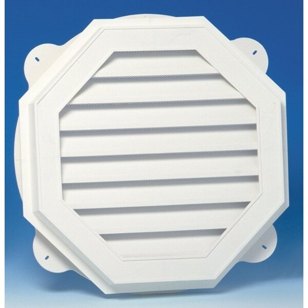 Duraflo Duraflo 626060-00 Gable Vent, 17 in L x 17 in W Rough Opening, Polypropylene, White - 626060-00
