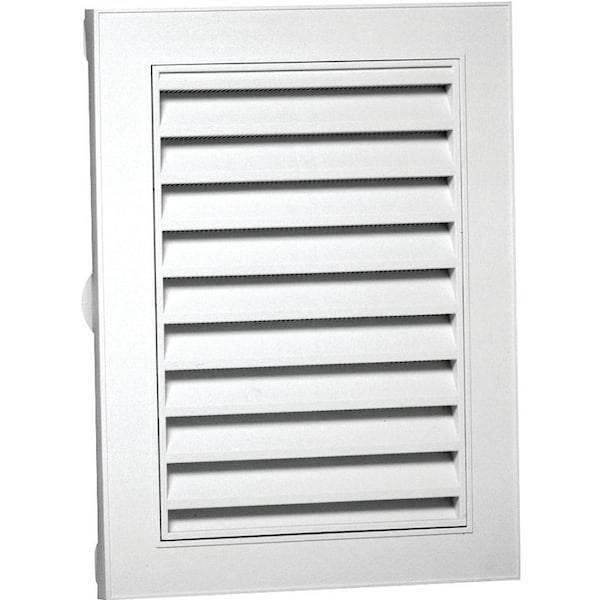 Duraflo Duraflo 626080-00 Gable Vent, 18-1/4 in L x 12-1/2 in W Rough Opening, Polypropylene, White - 626080-00