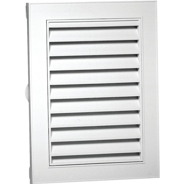 Duraflo Duraflo 626120-00 Gable Vent, 22 in L x 16-1/2 in W Rough Opening, Polypropylene, White - 626120-00