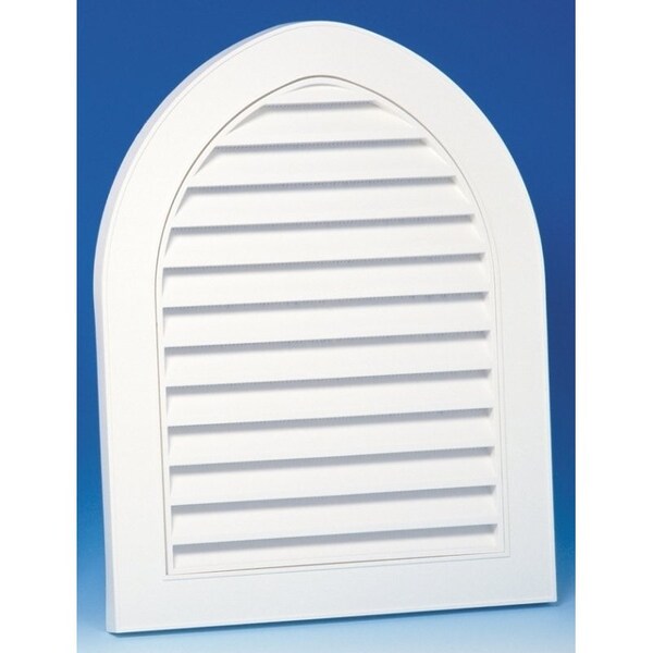 Duraflo Duraflo 626110-00 Gable Vent, 22 in L x 16-1/2 in W Rough Opening, Polypropylene, White - 626110-00