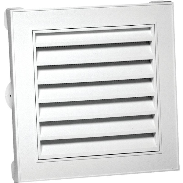 Duraflo Duraflo 626043-00 Gable Vent, 12-1/2 in L x 12-1/4 in W Rough Opening, Polypropylene, White - 626043-00