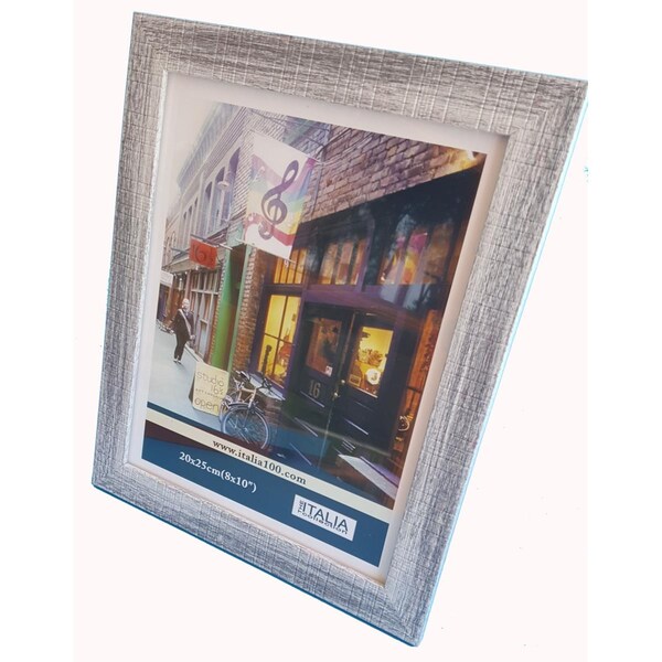 Italia 8 x 10 in. Polystyrene Photo Frame Gray - Large -, 3PK - 81041