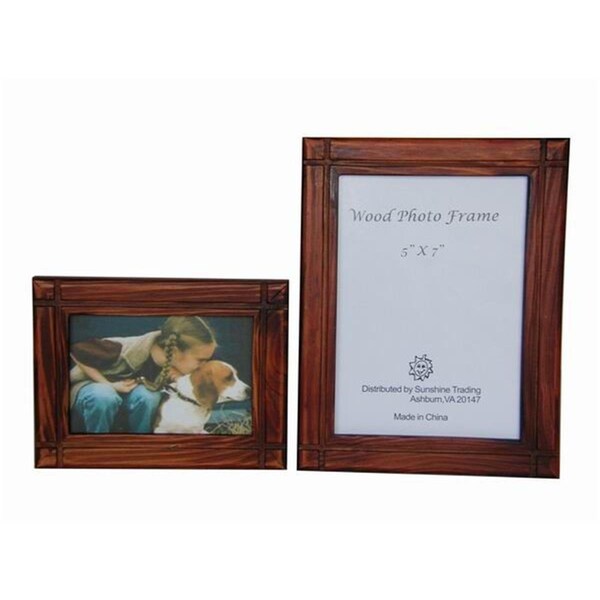 Sunshine Trading Handmade Wood Photo Frame - 5 x 7 Inch - SU460690