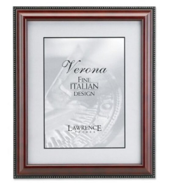 Blueprints Walnut Wood 8x10 Picture Frame - Gold Bead Design - BL92414