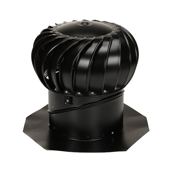 Air Vent TURBINE BS 12" BLK - TIBS0100