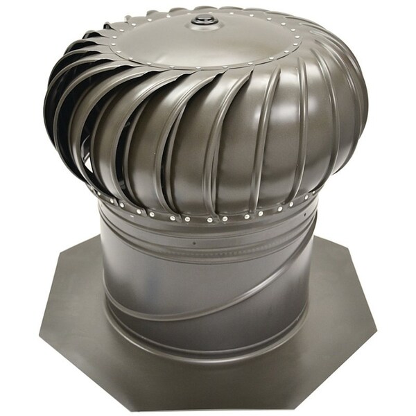 Master Flow Master Flow GIC12WW Rotary Turbine Ventilator, Steel, Weathered Wood - GIC12WW