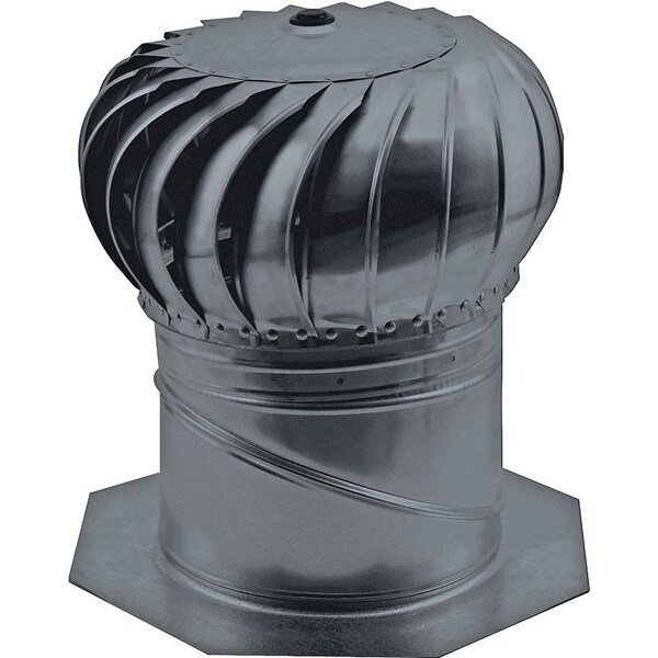 Master Flow Master Flow AIC14BL Rotary Turbine Ventilator, Aluminum, Black - AIC14BL