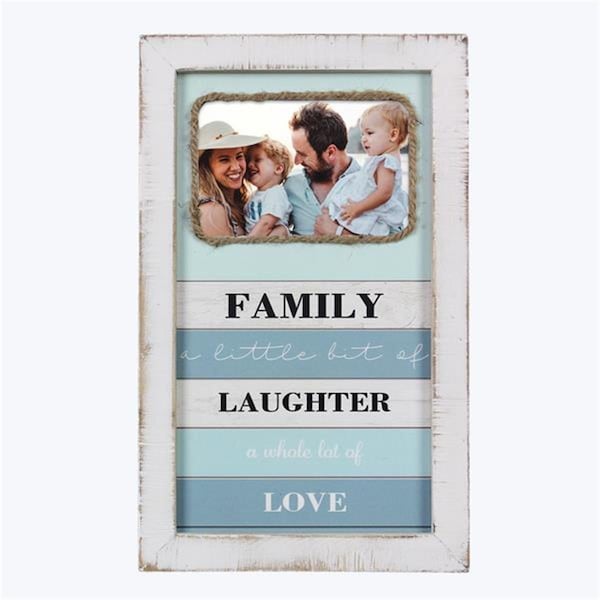 Youngs 4 x 6 in. Wooden Family Wall Photo Frame - 61620