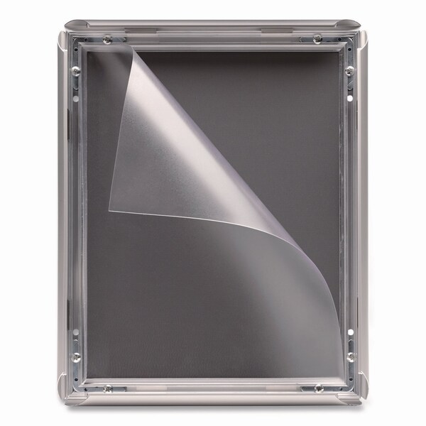 Excello Global Products Poster Holder, Aluminum, 8.5 x 11, Silver - EGP-SF-8511-S