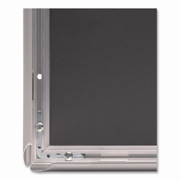 Excello Global Products Poster Holder, Aluminum, 8.5 x 11, Silver - EGP-SF-8511-S