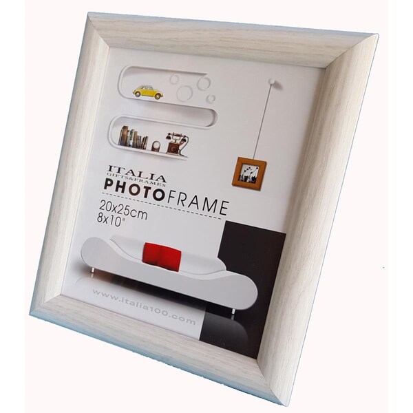 Italia 5 x 7 in. Medium Density Fiberboard Half Round Photo Frame, White - Medium -, 3PK - 71003