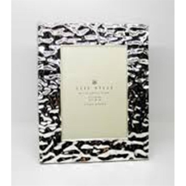 Jiallo 4 x 6 in. Plated Photo Frame - Crinkled Border - 81354