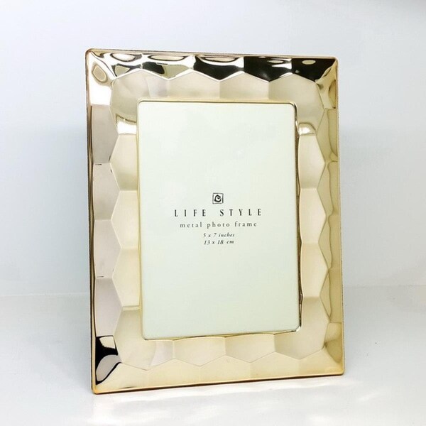 Jiallo 5 x 7 in. Prism Photo Frame, Gold Finish - 81332