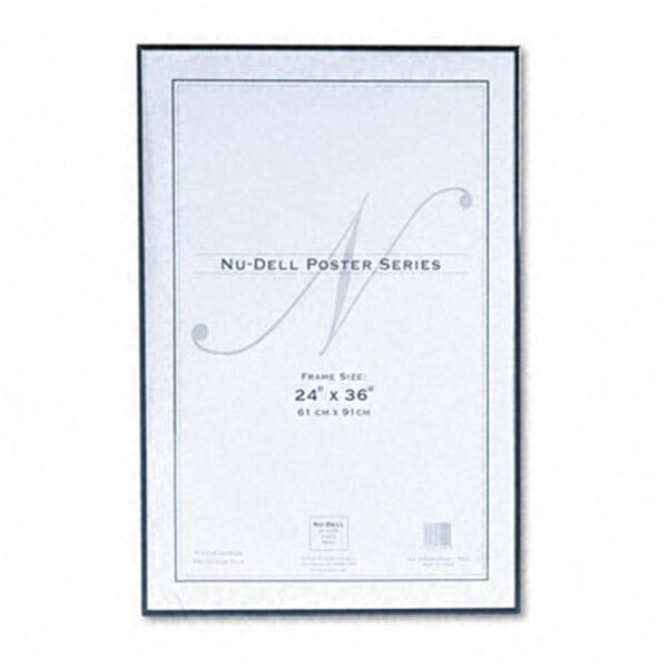 Nudell Metal Poster Frame Plastic Face 24 x 36 Black - NU32638
