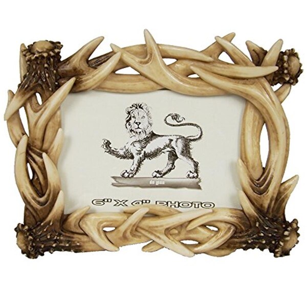 Perfectpillows 6 x 4 in. Antler Photo Frame - PE3573997