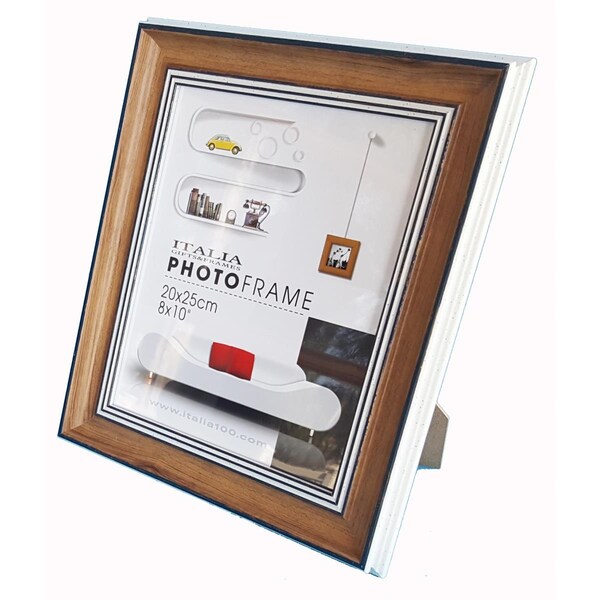 Italia 5 x 7 in. Polystyrene Washed Photo Frame, Nautical - Medium -, 3PK - 71005