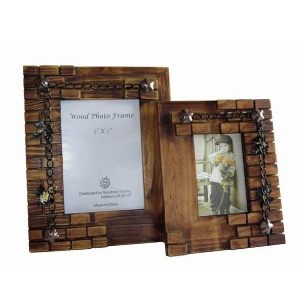Sunshine Trading Handmade Wood Photo Frame - 5 x 7 Inch - SU460675