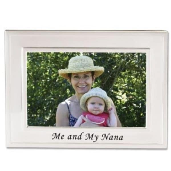Lawrence Frames Lawrence Frames 508264 Lawrence Frames Brushed Metal 4x6 Me and My Nana Picture Frame - Sentiments Collection - 508264