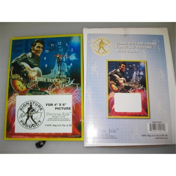Precious Kids Elvis-Glass Photo Frame With Clock - PR394807