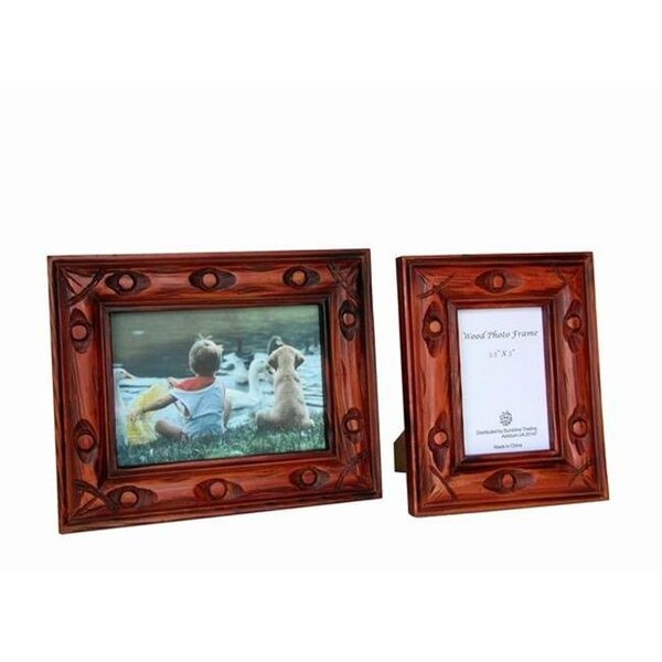 Sunshine Trading Sunshine Trading ST-32-7 Handmade Wood Photo Frame - 5 x 7 Inch - ST-32-7