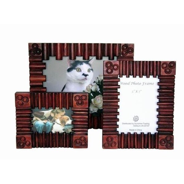 Sunshine Trading Sunshine Trading ST-21-7 Handmade Wood Photo Frame - 5 x 7 Inch - ST-21-7