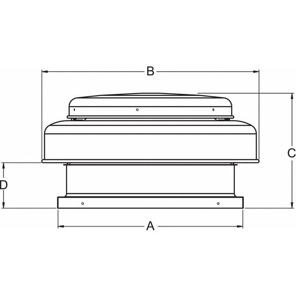 Dayton Exhaust Vent, 16 In - 4YC48
