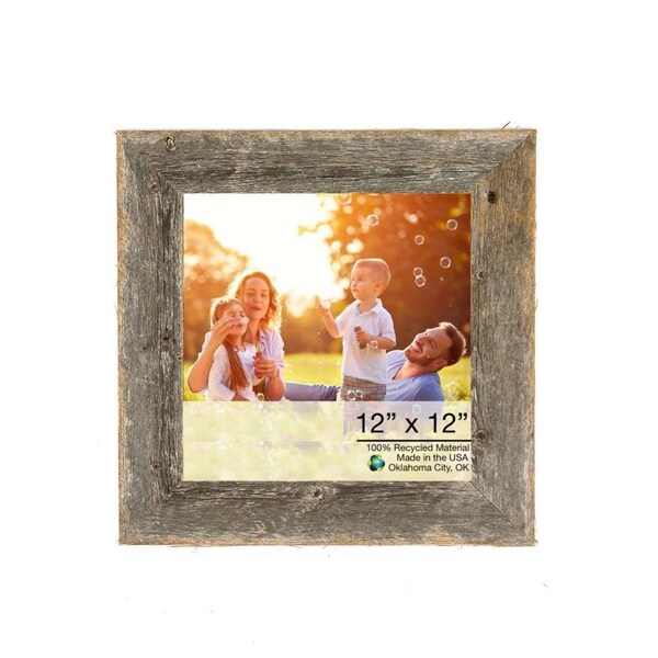 Palacedesigns 15 x 15 in. Natural Weathered Grey Picture Frame - PA3682994
