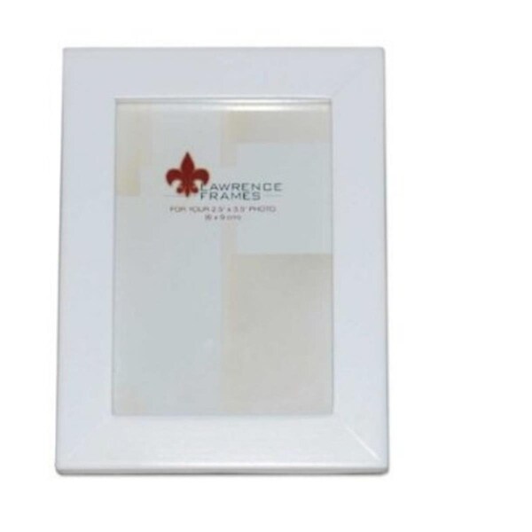 Blueprints 8x10 White Wood Picture Frame - Gallery Collection - BL92385